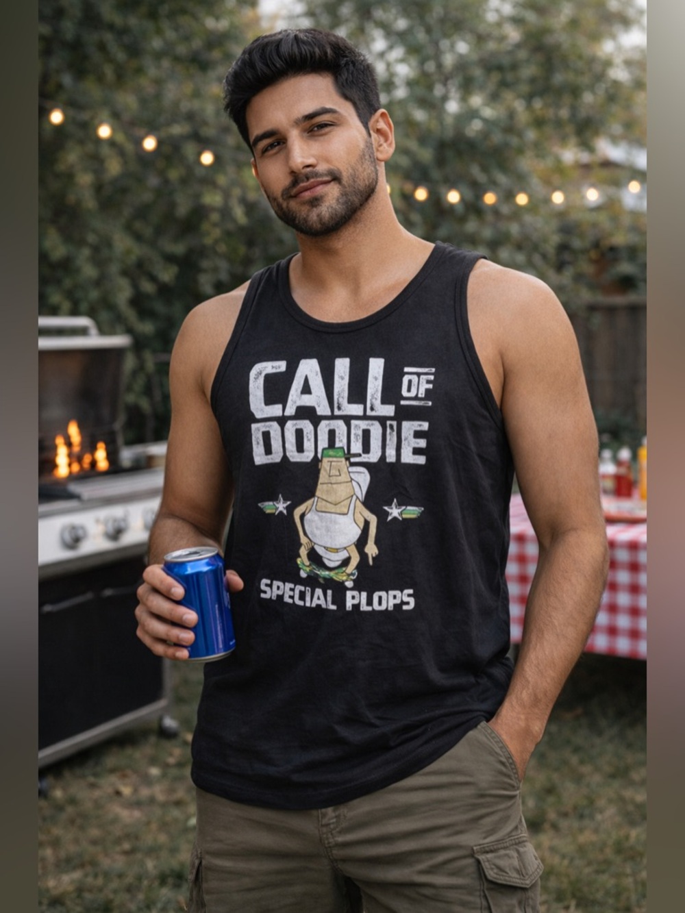 Men’s Black Call of Doodie Tank Top size XL